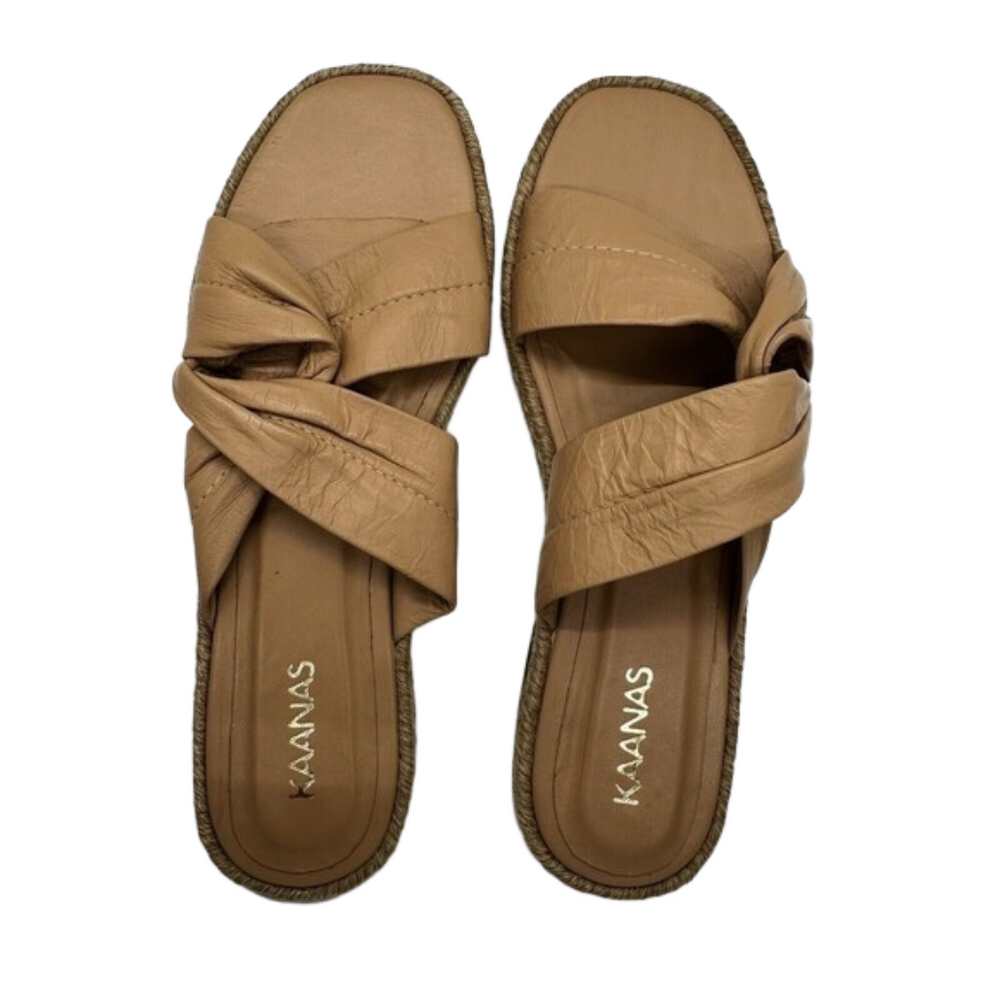Kaanas Sungai Espadrille Sandal in Nutmeg SZ 10